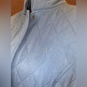 Quilted Light Blue King Ranch Vest, size XL